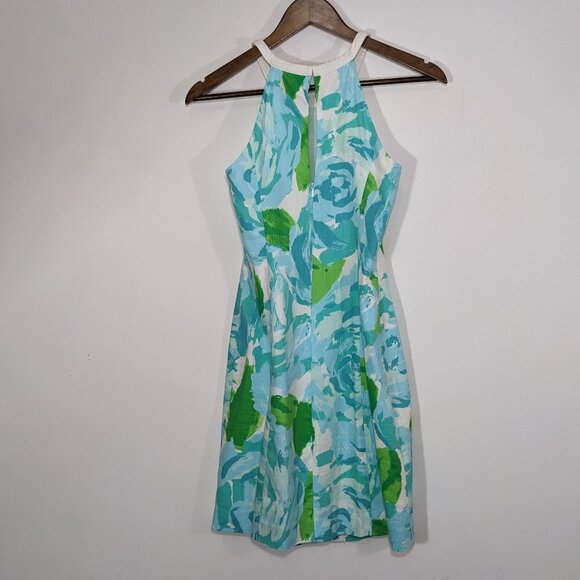 Lilly Pulitzer First Impression Shift Dress In Poolside Blue Size 0 - Picture 6 of 11